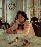 Valentin Aleksandrovich Serov Girl With Peaches oil